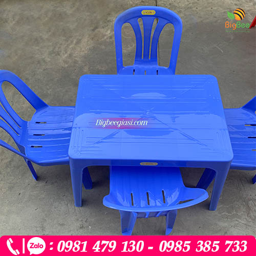 Bộ bàn ghế nhựa PP siêu bền màu Bộ bàn ghế nhựa PP siêu bền màu