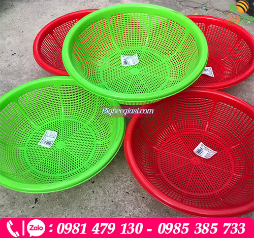 Rổ nhựa lỗ nhỏ đựng gạo Rổ nhựa lỗ nhỏ đựng gạo
