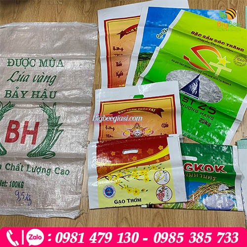 Một số mẫu bao đựng gạo in logo Một số mẫu bao đựng gạo in logo