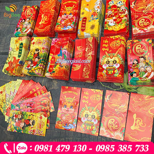 Đa dạng màu sắc, thiết kế bao lì xì tết Đa dạng màu sắc, thiết kế bao lì xì tết