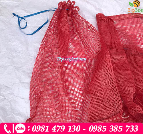 Bao lưới leno đựng nông sản có dây rút Bao lưới leno đựng nông sản có dây rút