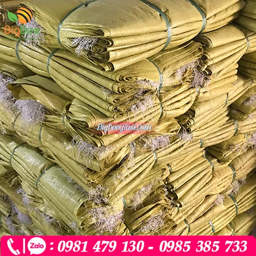 Bao tải đóng hàng màu vàng  Bao tải đóng hàng màu vàng