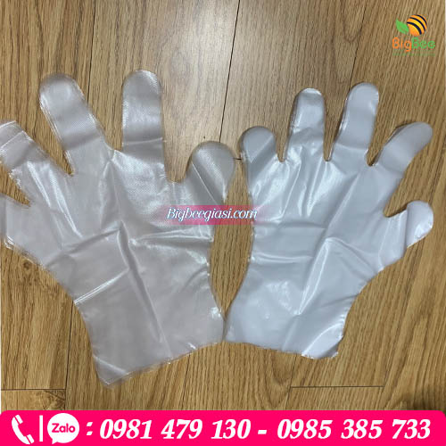 Bao tay xốp được sản xuất từ chất liệu nhựa HDPE an toàn vệ sinh thực phẩm Bao tay xốp được sản xuất từ chất liệu nhựa HDPE an toàn vệ sinh thực phẩm