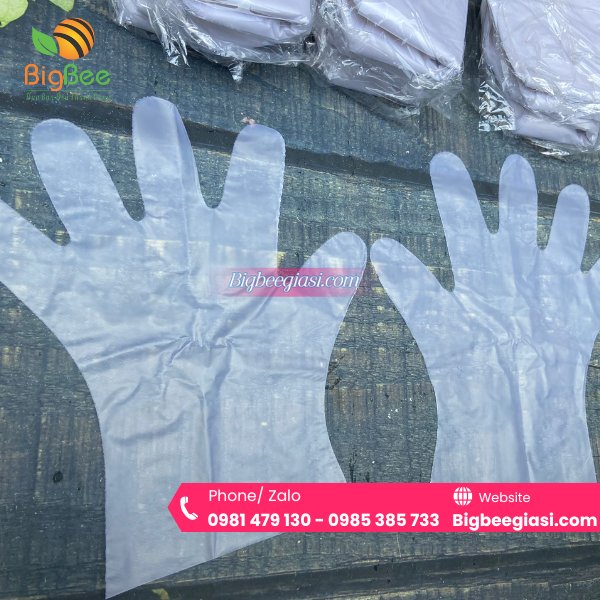 Găng tay xốp trong, dày, bề mắt nhám Găng tay xốp trong, dày, bề mắt nhám