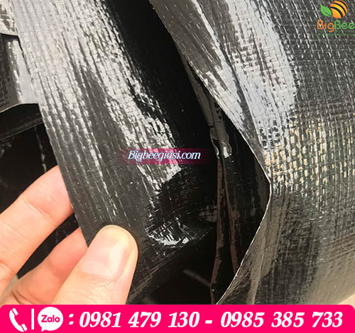 Bạt nhựa 2 mặt màu đen Bạt nhựa 2 mặt màu đen