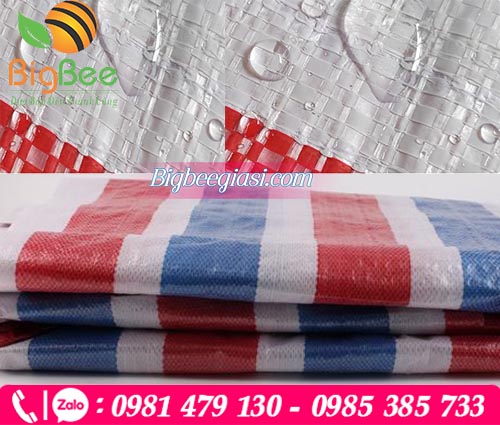 Bạt nhựa sọc 3 màu có khả năng chống thấm tốt