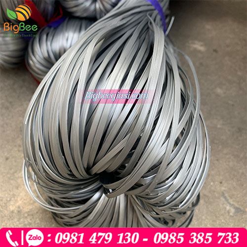 Dây nylon kẽm  khô cứng màu xám Dây nylon kẽm  khô cứng màu xám