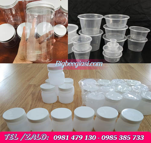 các loại hũ nhựa đựng thực phẩm dùng 1 lần