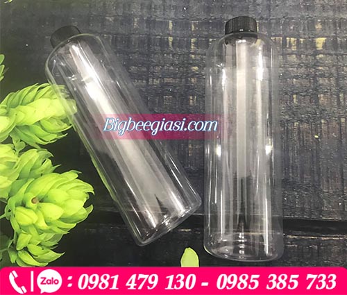 Chai 1000ml tròn trơn