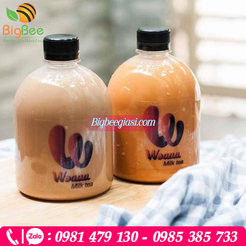 Chai nhựa tròn lùn siêu dễ thương