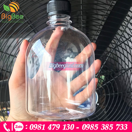 Chai nhựa 500ml tròn lùn