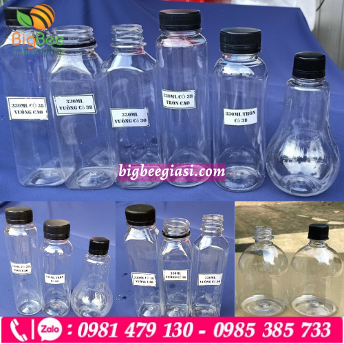 Chai nhựa đa dạng mẫu mã và dung tích