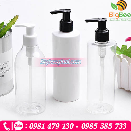 Chai nhựa nắp nhấn đựng mỹ phẩm