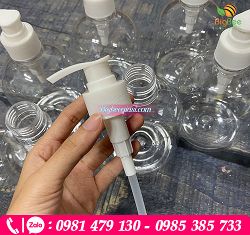 Chai pet nắp vòi nhấn Chai pet nắp vòi nhấn