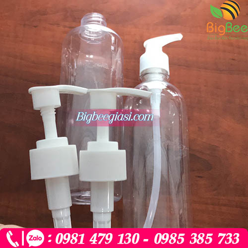 Chai nhựa nắp nhấn