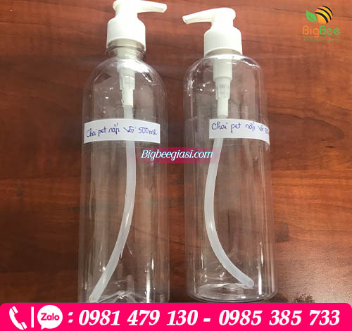 Chai nhựa nắp vòi 500ml Chai nhựa nắp vòi 500ml