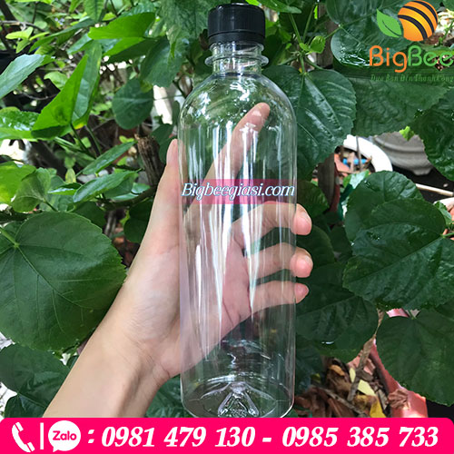 chai pet tròn cao 500ml