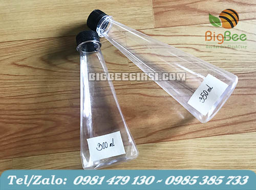 chai tam giác 300ml và 350ml