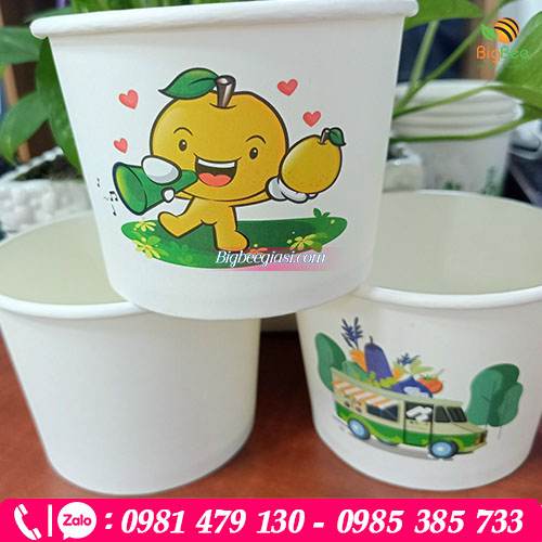 Tô giấy đựng cháo dinh dưỡng dùng 1 lần Tô giấy đựng cháo dinh dưỡng dùng 1 lần