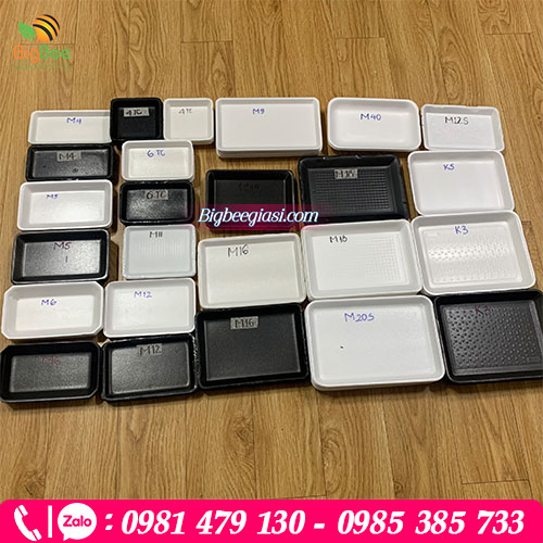 Khay xốp đựng thực phẩm các loại Khay xốp đựng thực phẩm các loại