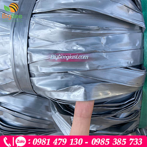 Dây nilon bẹ bản to màu  xám bóng  Dây nilon bẹ bản to màu  xám bóng