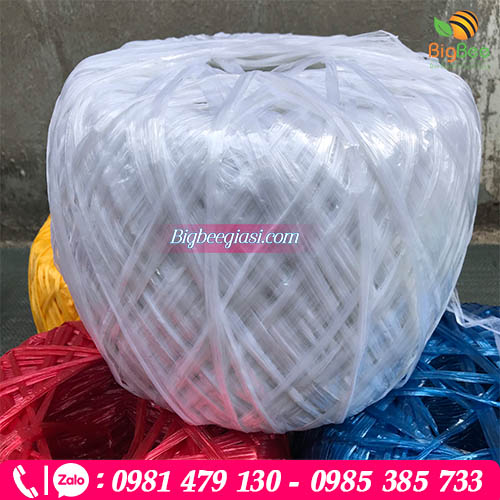 Cuộn dây nilon nem cuộn 1kg màu trắng Cuộn dây nilon nem cuộn 1kg màu trắng