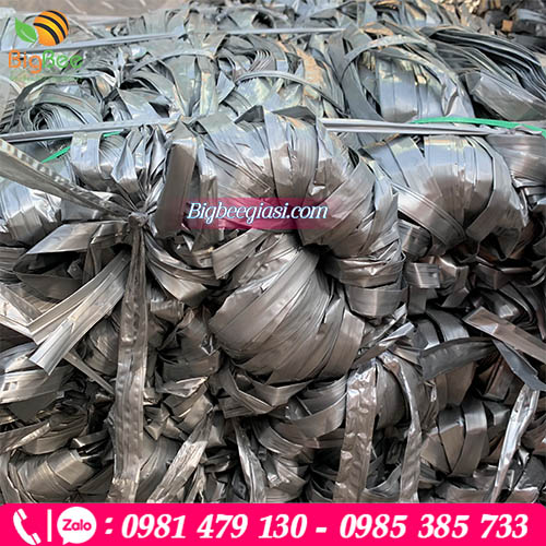 Dây nilon bẹ bản to màu đen bóng Dây nilon bẹ bản to màu đen bóng