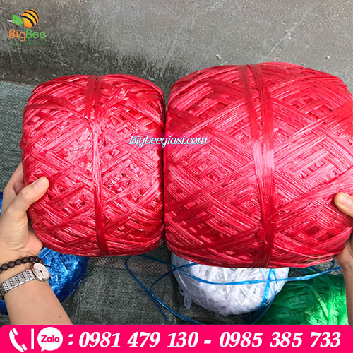 Dây ni lông cuộn màu đỏ Dây ni lông cuộn màu đỏ