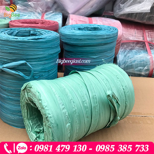 Dây nilon ống 1kg cuộn màu xanh Dây nilon ống 1kg cuộn màu xanh