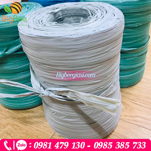 Dây nilon ống 1kg màu trắng