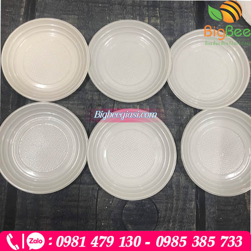 Đĩa tròn dùng 1 lần đựng xôi, chè, bánh