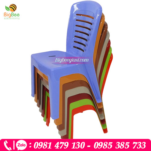 Ghế nhựa tựa lưng nhỏ đủ màu Ghế nhựa tựa lưng nhỏ đủ màu