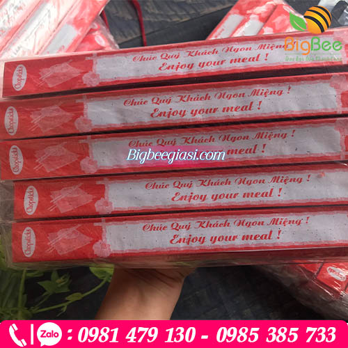 Bao đựng đũa thông dụng tại nhà hàng