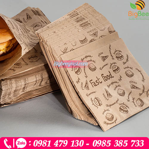 Giấy kraft gói bánh mì Giấy kraft gói bánh mì