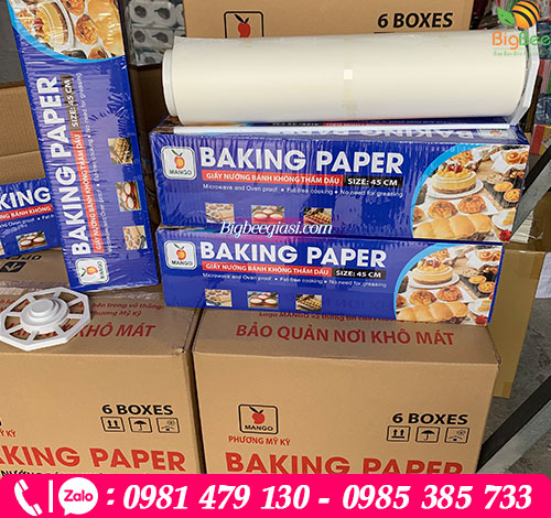 Giấy nướng bánh không thấm dầu giá rẻ Giấy nướng bánh không thấm dầu giá rẻ