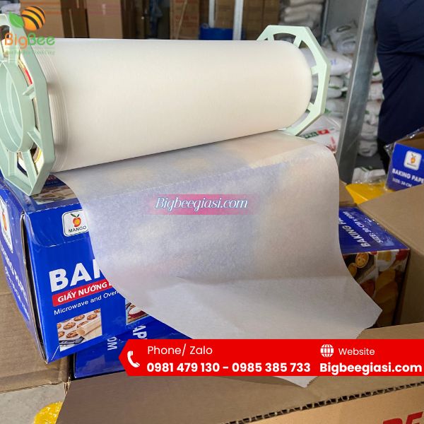 Giấy không thấm dầu baking paper Giấy không thấm dầu baking paper