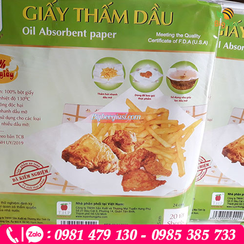 Giấy thấm dầu thực phẩm an toàn vệ sinh thực phẩm Giấy thấm dầu thực phẩm an toàn vệ sinh thực phẩm