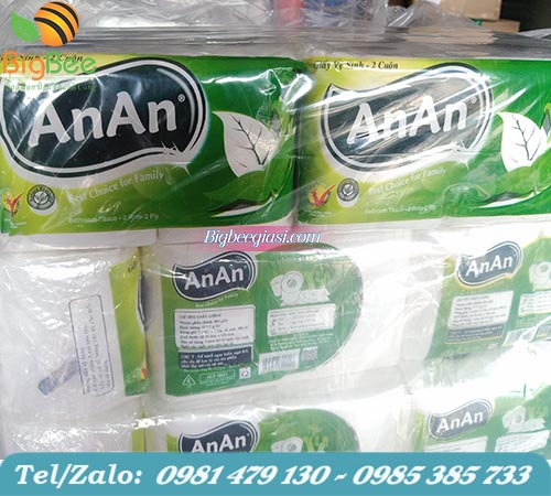giấy vệ sinh cuộn An An