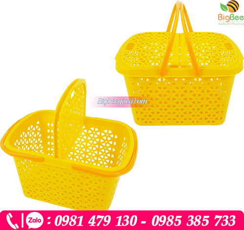 Giỏ xách chữ nhật màu vàng Giỏ xách chữ nhật màu vàng