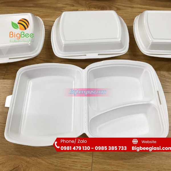 Hộp xốp 2 ngăn Hộp xốp 2 ngăn