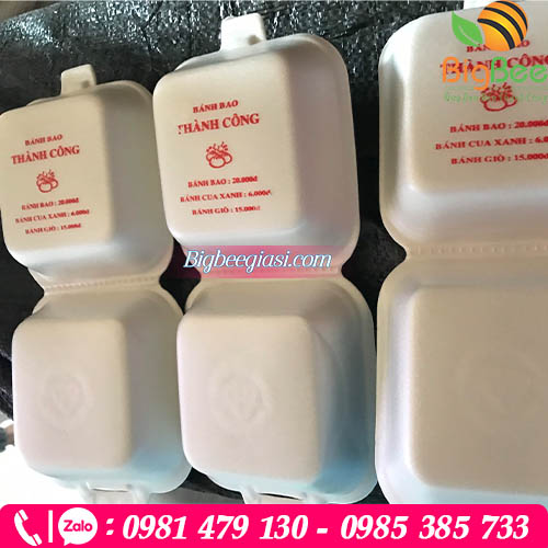 Hộp xốp bánh bao in ấn theo yêu cầu