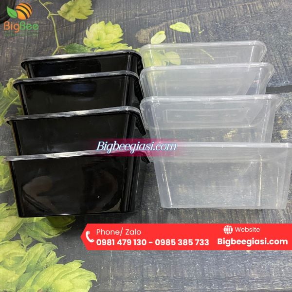 Hộp chữ nhật pp an toàn đựng thực phẩm Hộp chữ nhật pp an toàn đựng thực phẩm