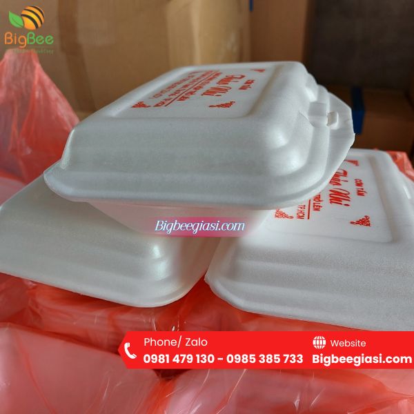 Mẫu hộp xốp đựng cơm in Mẫu hộp xốp đựng cơm in