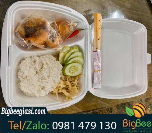 hộp xốp đựng cơm 2 ngăn giá sỉ hộp xốp đựng cơm 2 ngăn giá sỉ