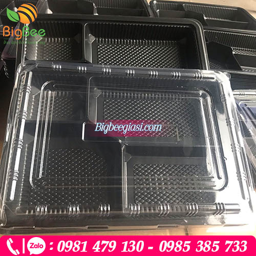 Hộp nhựa 4 ngăn đựng cơm