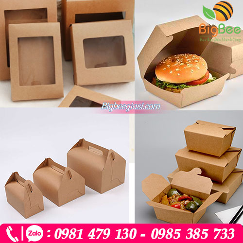 Các loại hộp giấy đựng thực phẩm