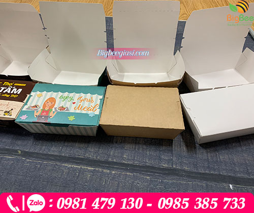 Hộp giấy nắp gập nhiều kích thước Hộp giấy nắp gập nhiều kích thước