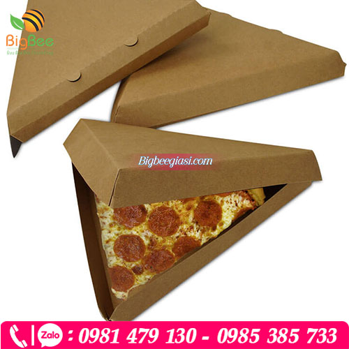 Hộp giấy tam giác đựng bánh pizza Hộp giấy tam giác đựng bánh pizza