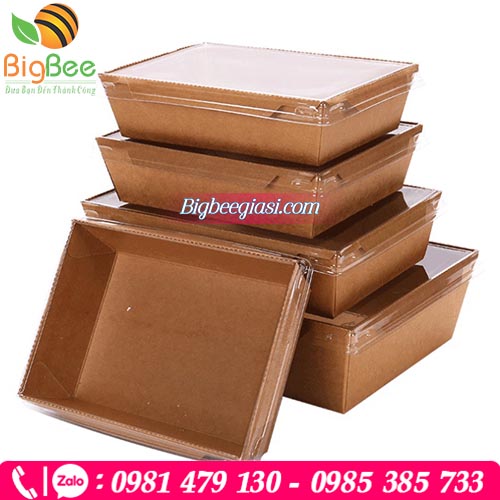 Hộp giấy nắp nhựa