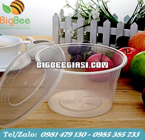 Hộp nhựa có nắp 1000ml đựng kim chi